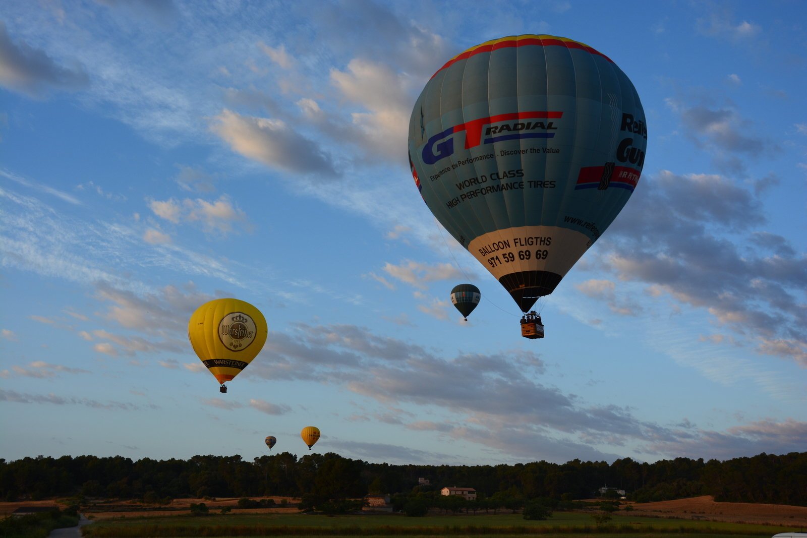 Heissluftballon Fahrt auf Mallorca