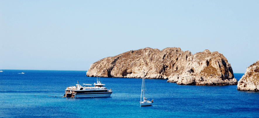 Bootsfahrt in der Bucht von Palma de Mallorca