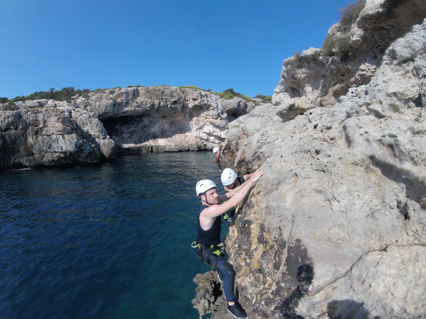 Klettern beim Coasteering