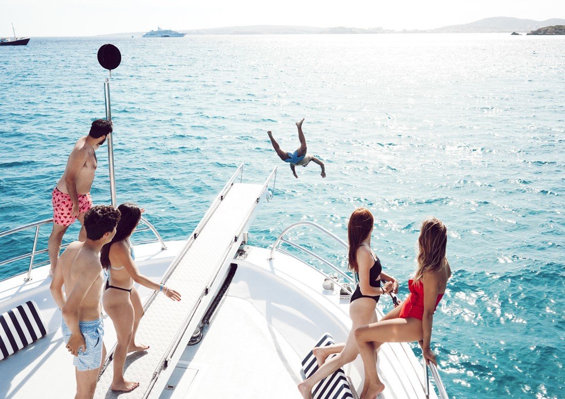 Schwimmen im Mittelmeer