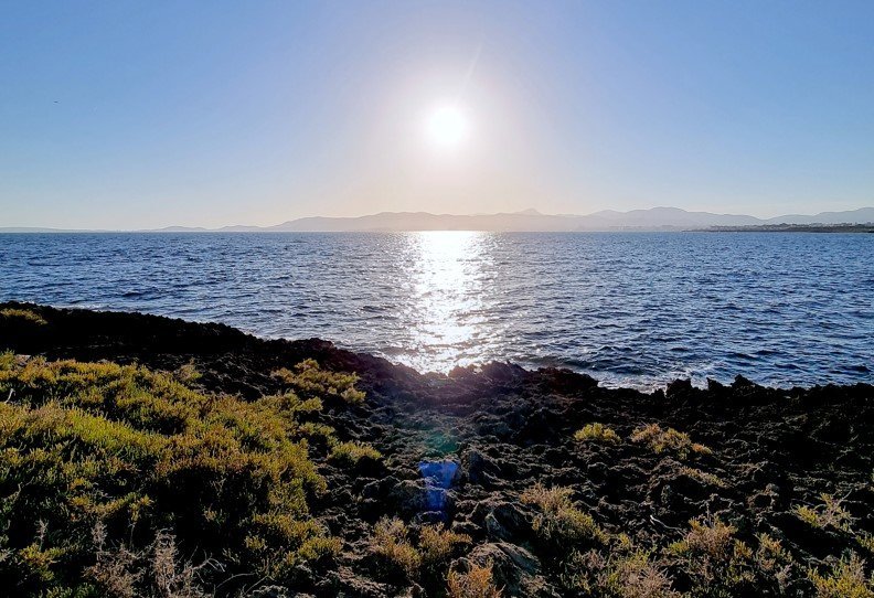 Sonnenuntergang auf See