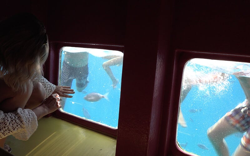 Wasserrutschen an Bord der Coast Discovery