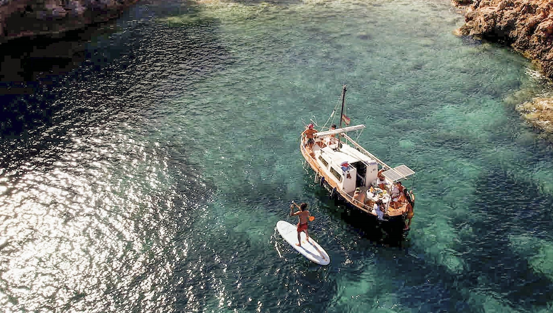 de excursión en barco