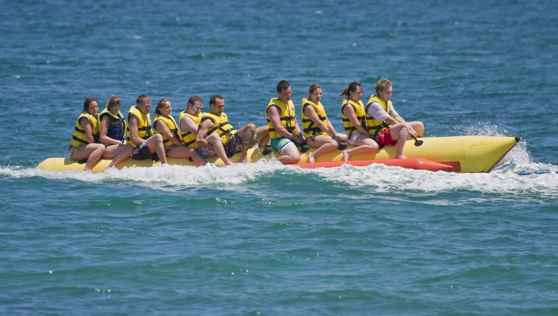 Alcudia en banana boat