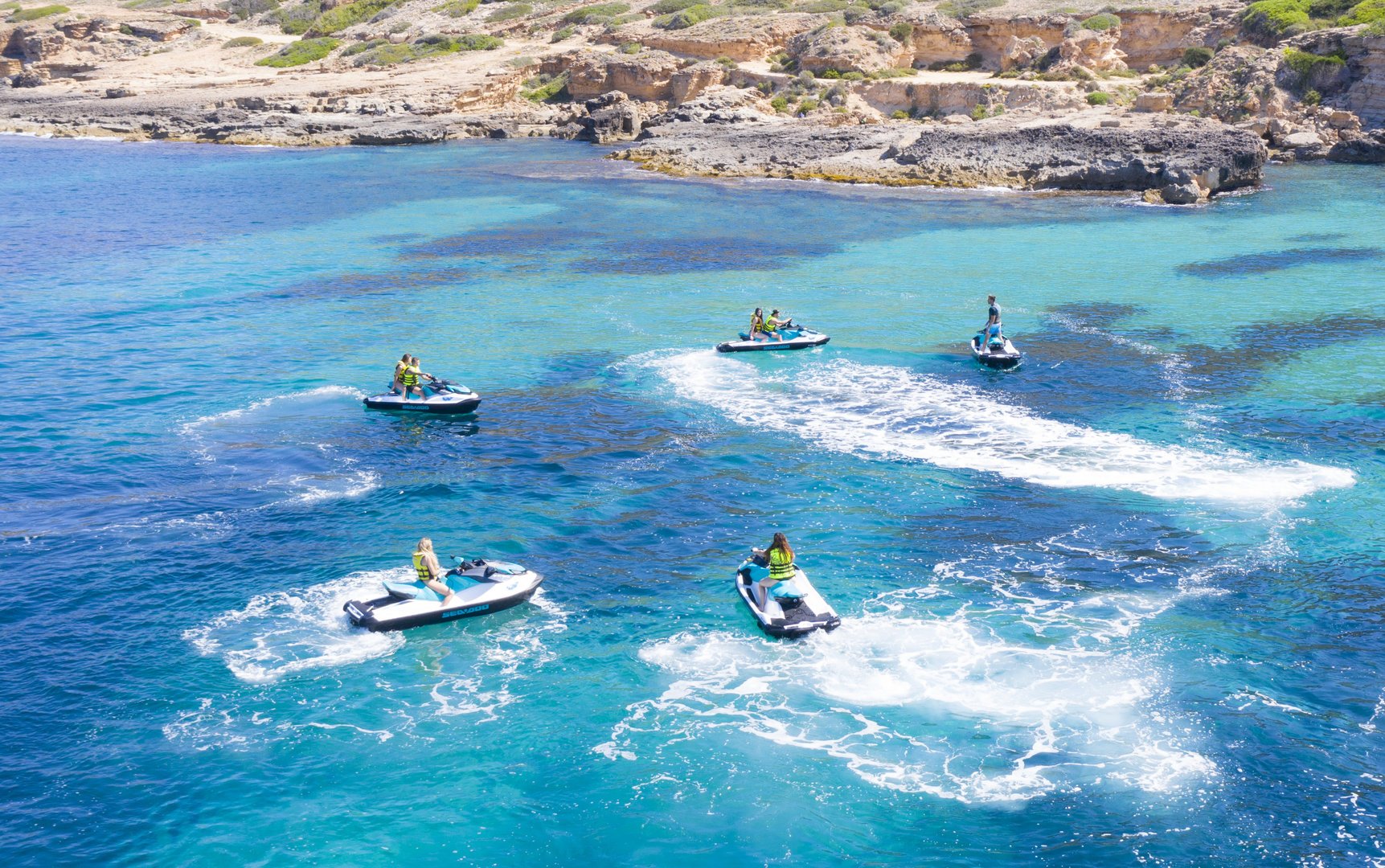 grupo de jetskis