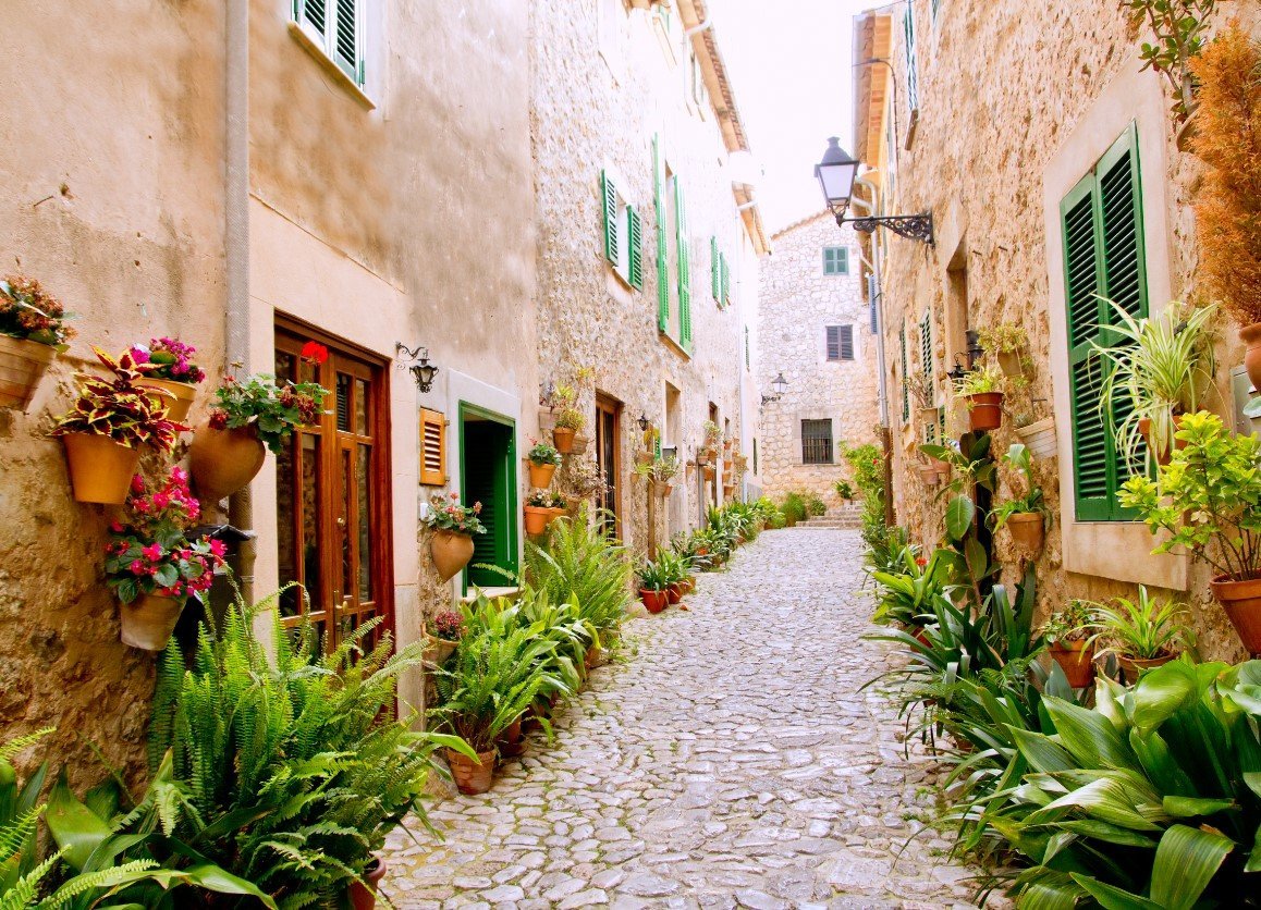 Calle de Valldemossa que vemos en la ruta