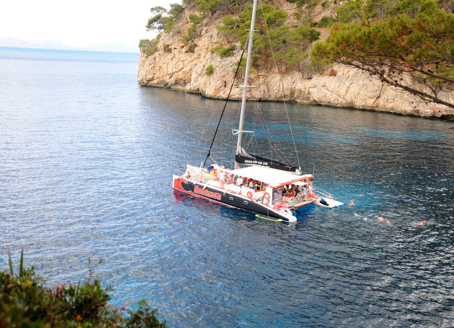 paradas para snorkel durante la travesia