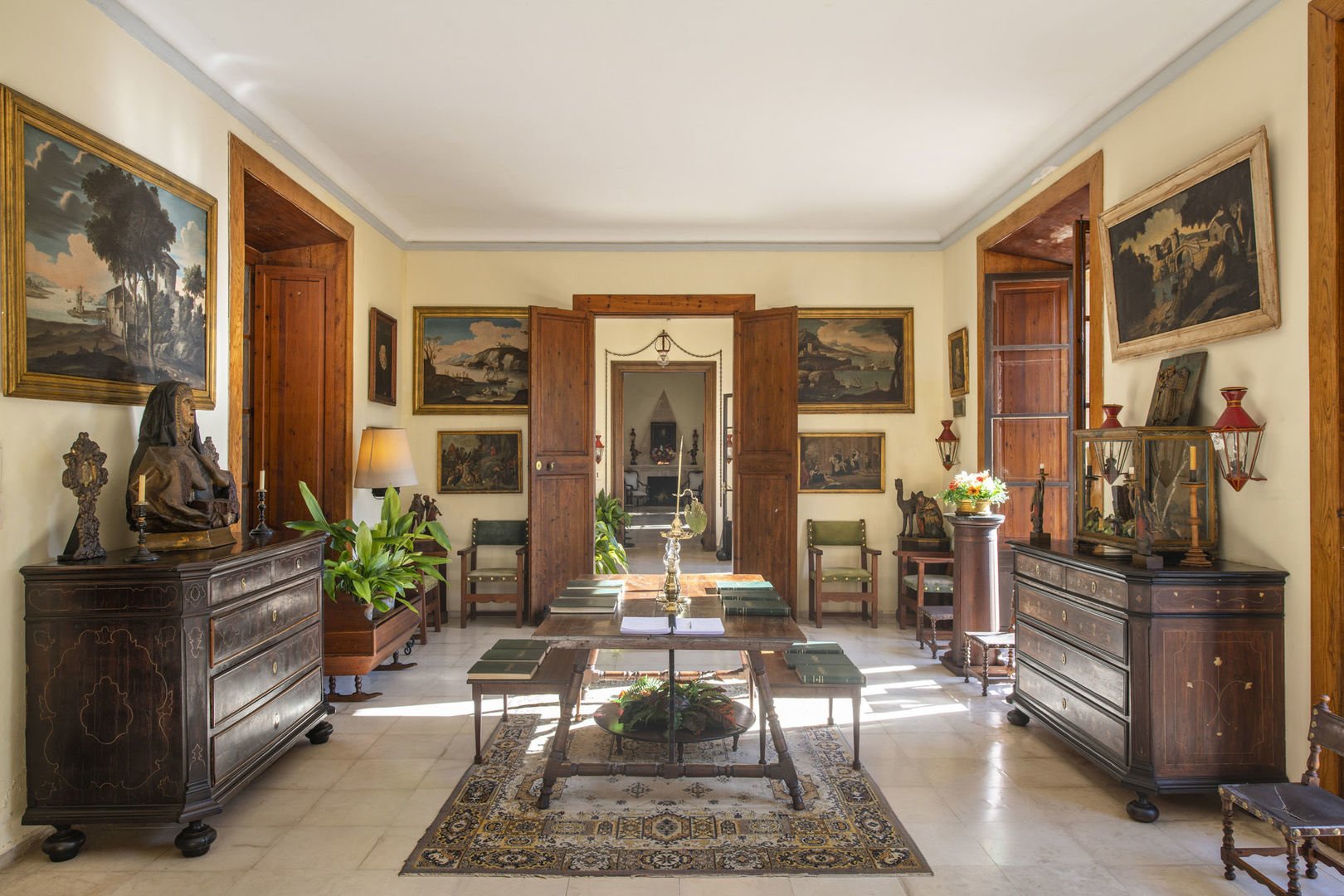 Una de las salas que ves en la visita a els Calderers