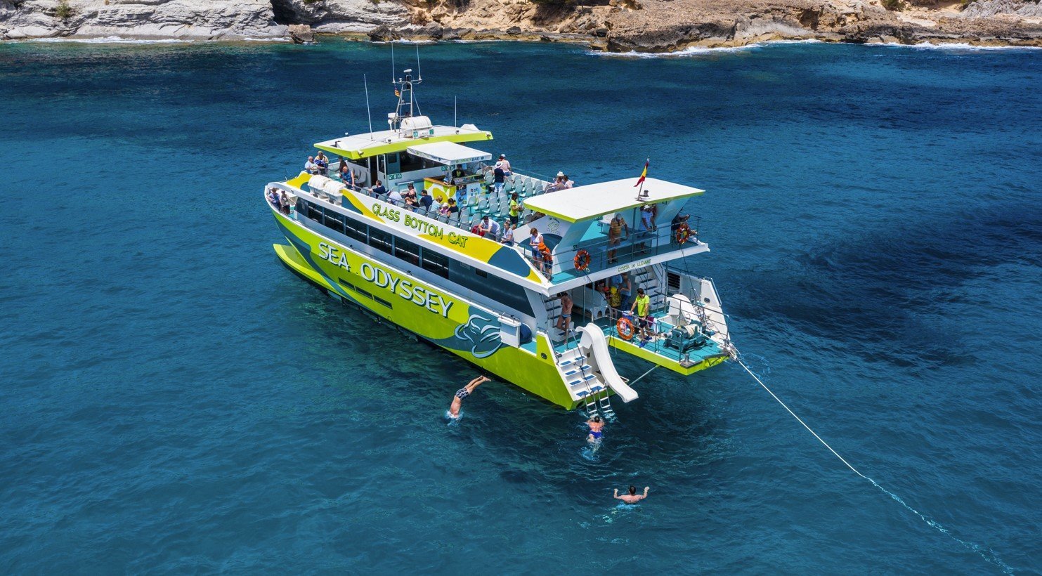 parada con el barco