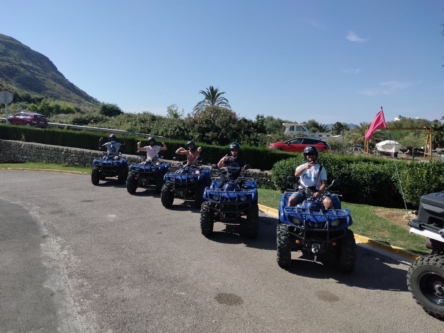 excursion con quad en grupo
