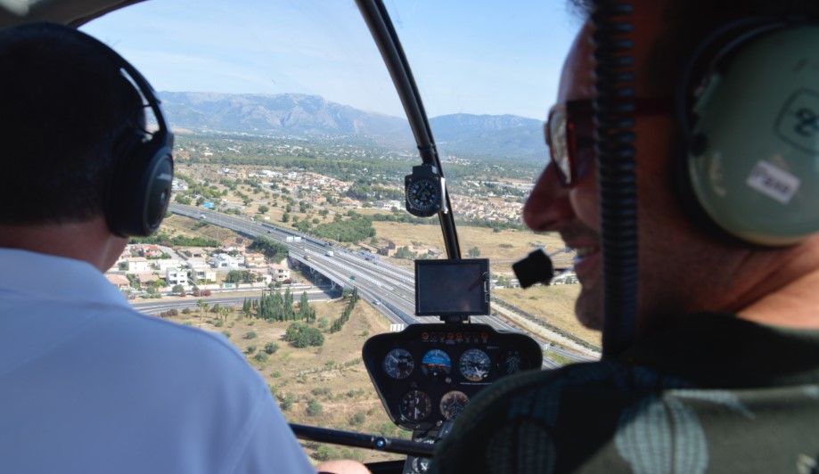helicoptero en Mallorca