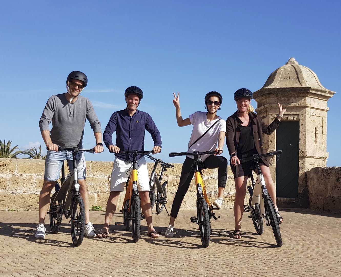 grupo en el tour en bici