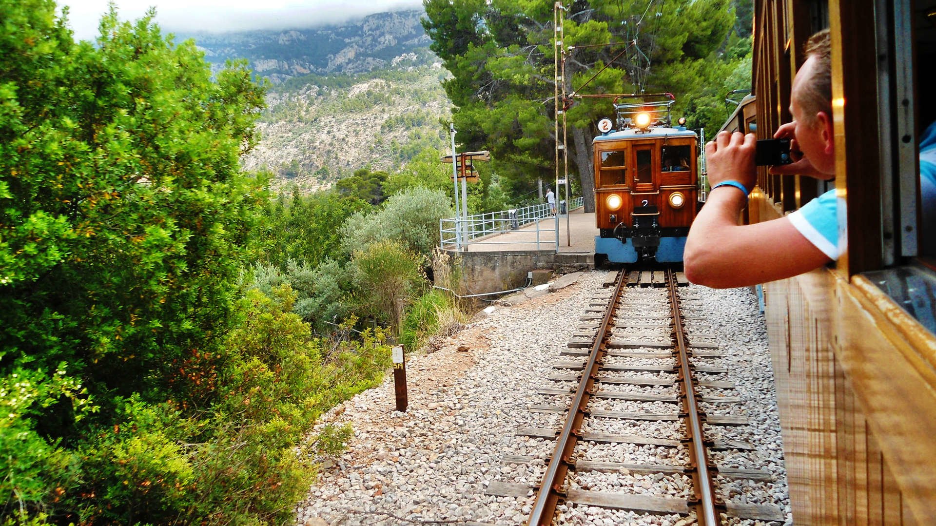 Vista de tren de Soller