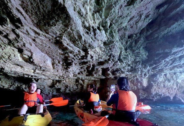 inside the marine cave