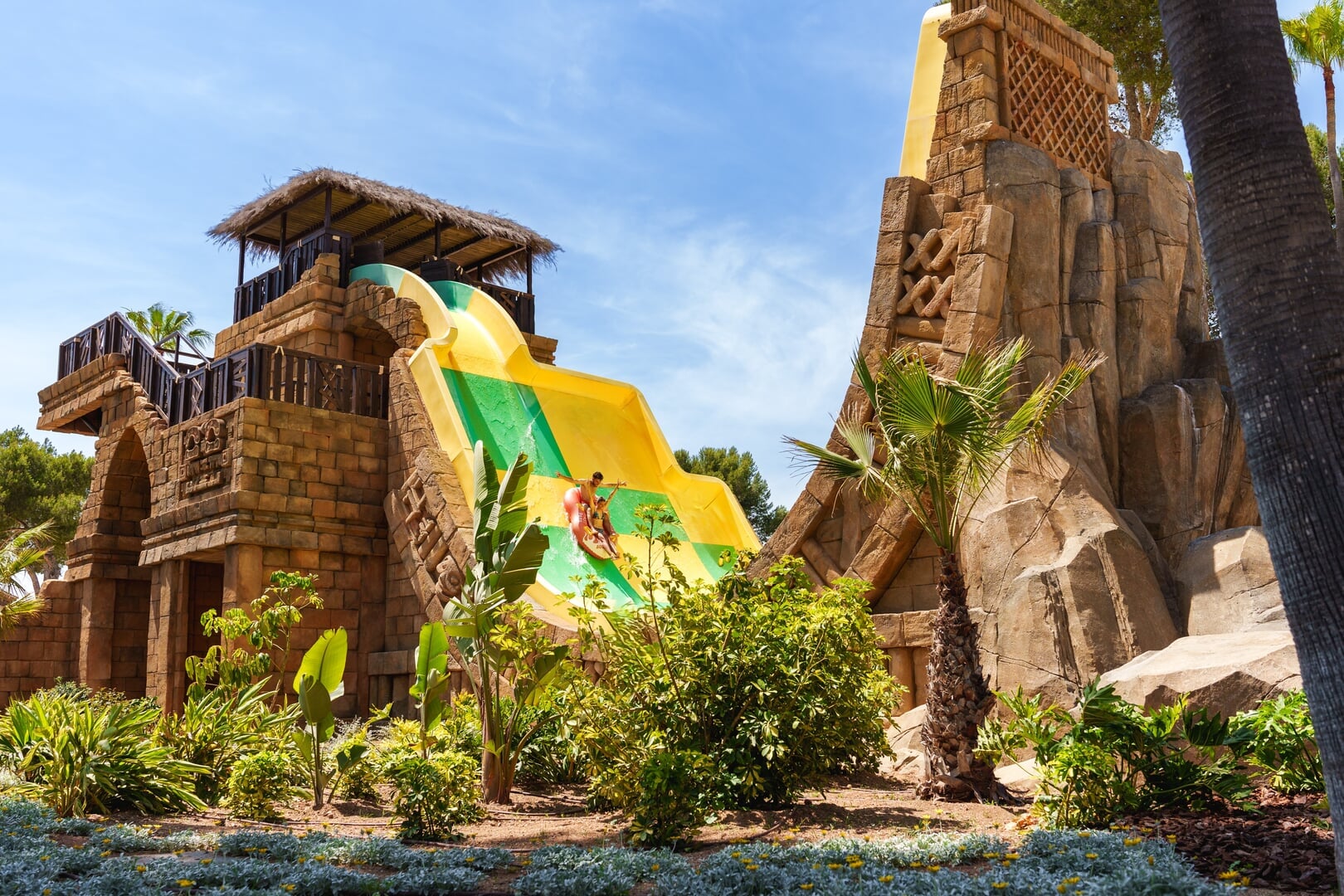 water slides