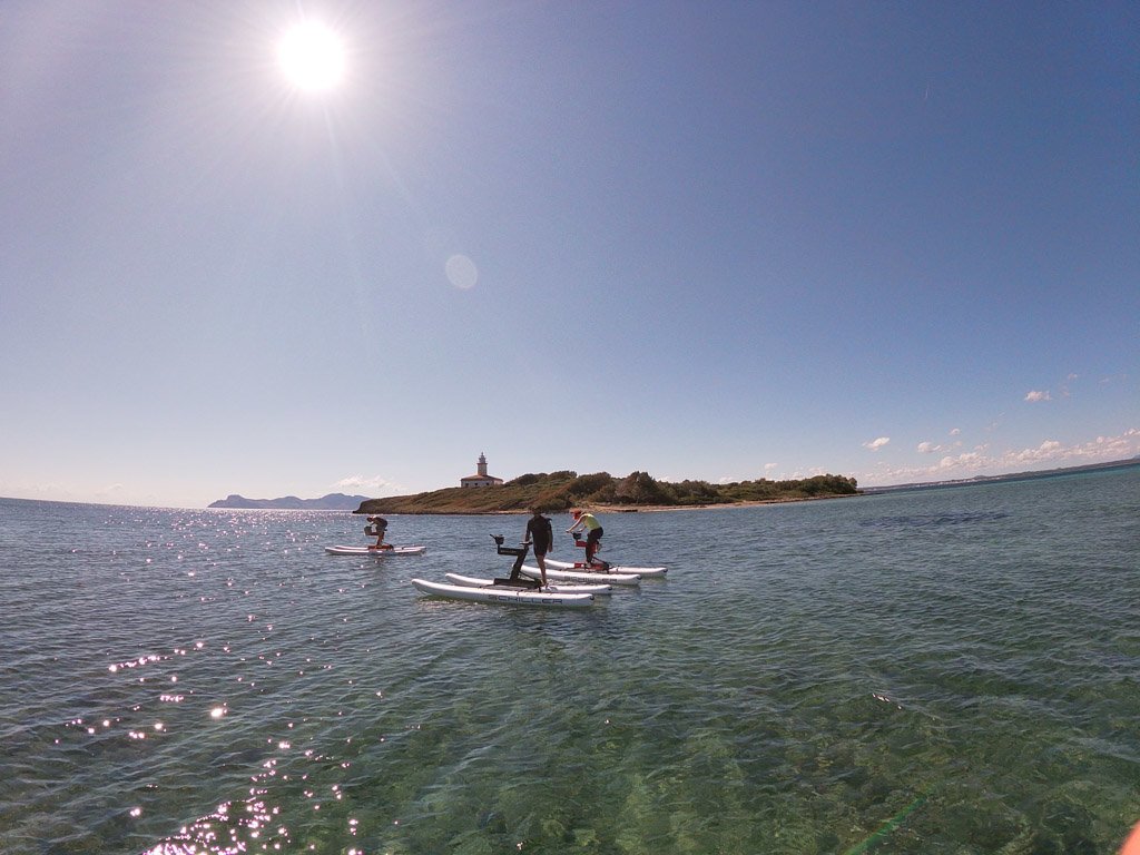 Aucanada: one of the best places for water biking in Mallorca
