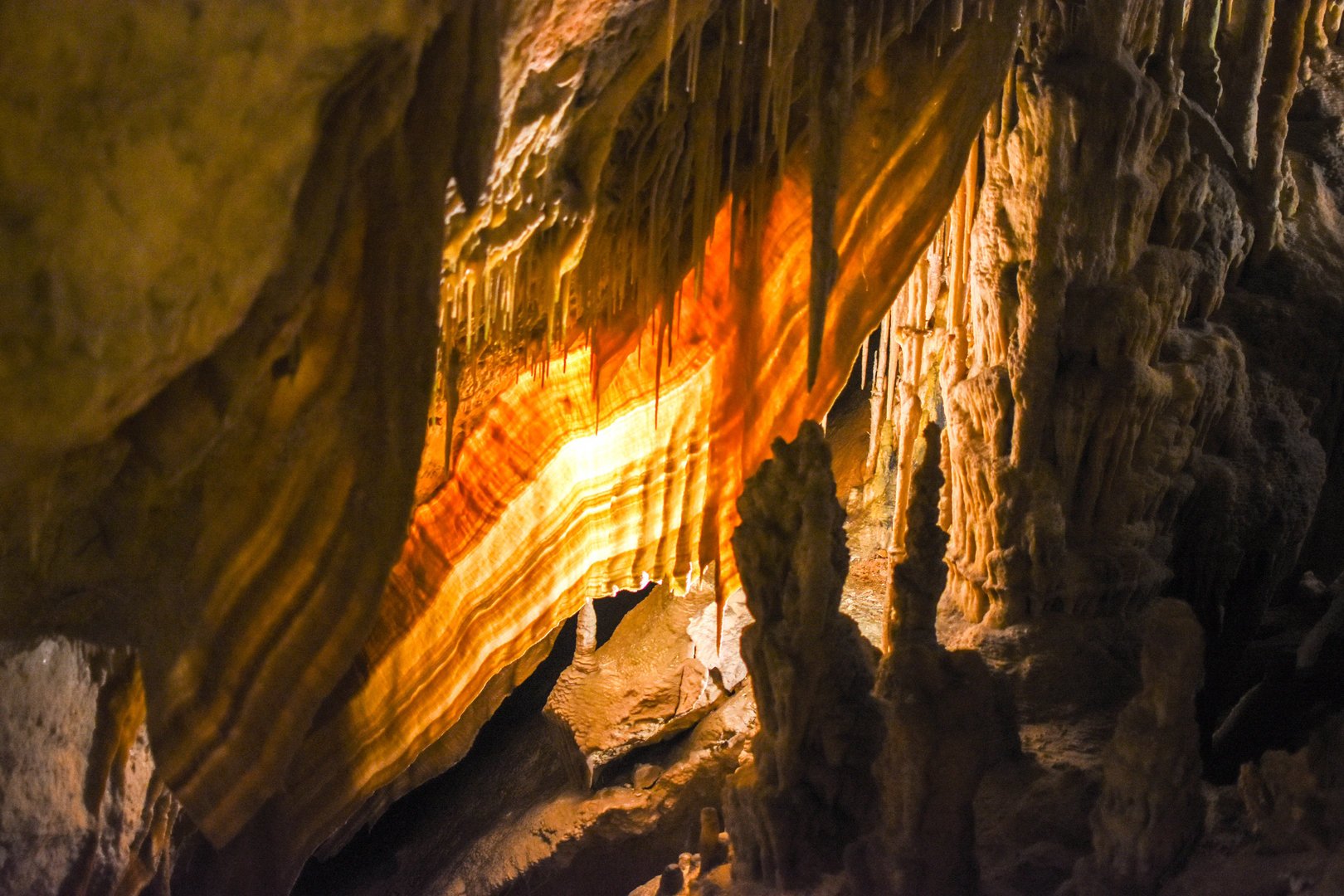 stalactites and stalagmites