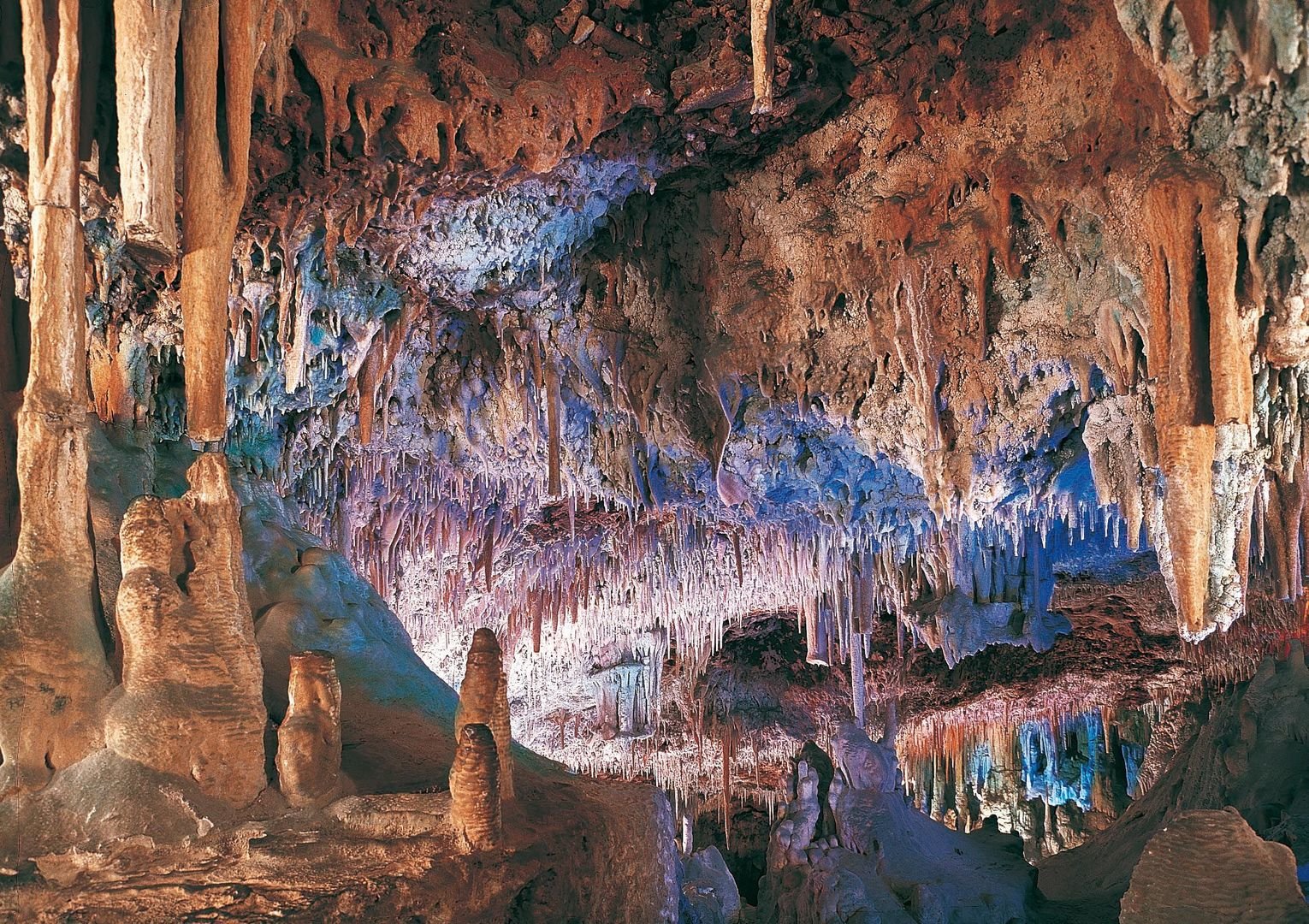 Interior view of the Caves of Hams