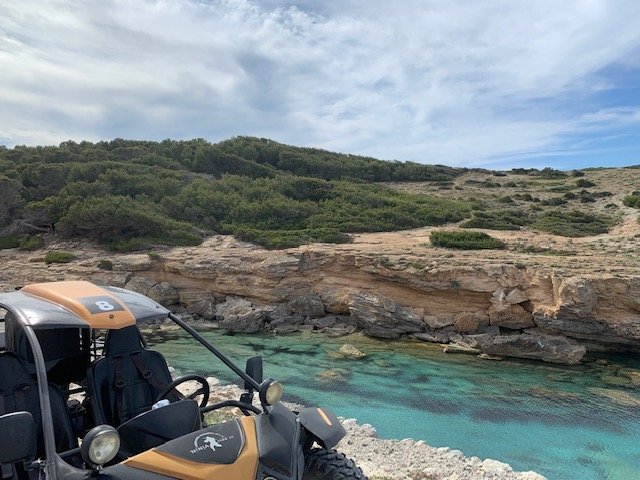 swimming stop during the mallorca buggy tour