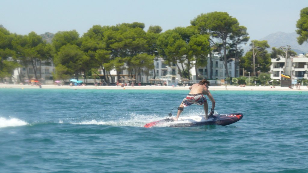 surfboard water activities in mallorca