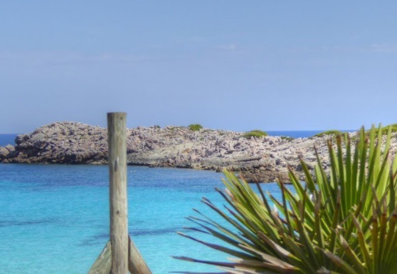 crystal clear water of cala molto