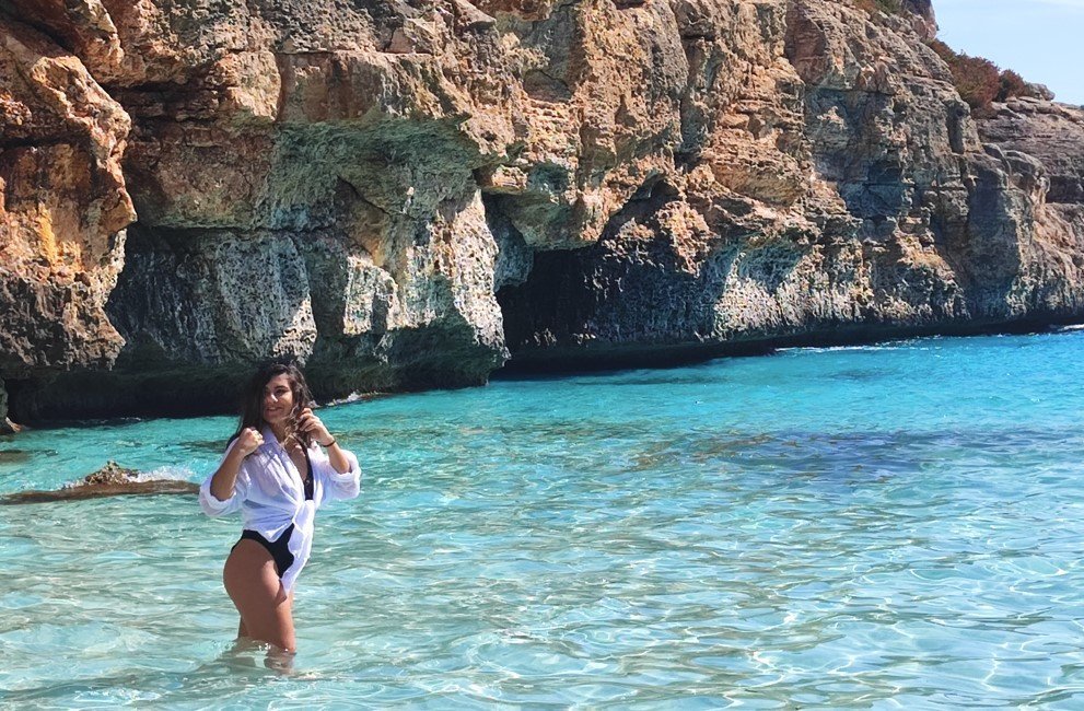 swimming at calo des moro