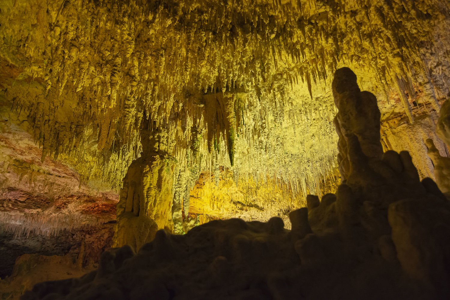 stalactites and stalagmites
