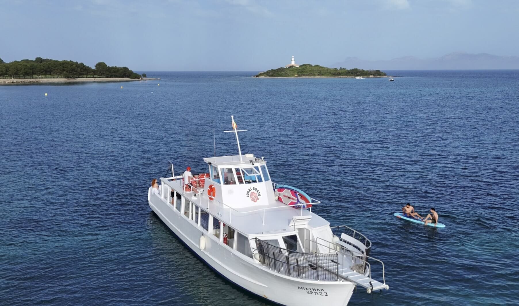 alcudia boat trip with SUP