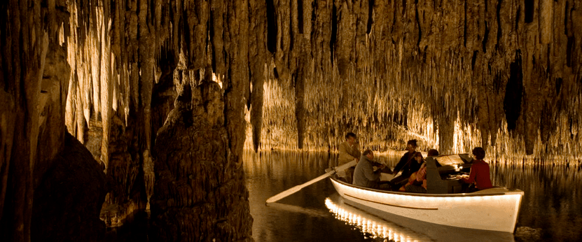 Concert on the lake in the caves