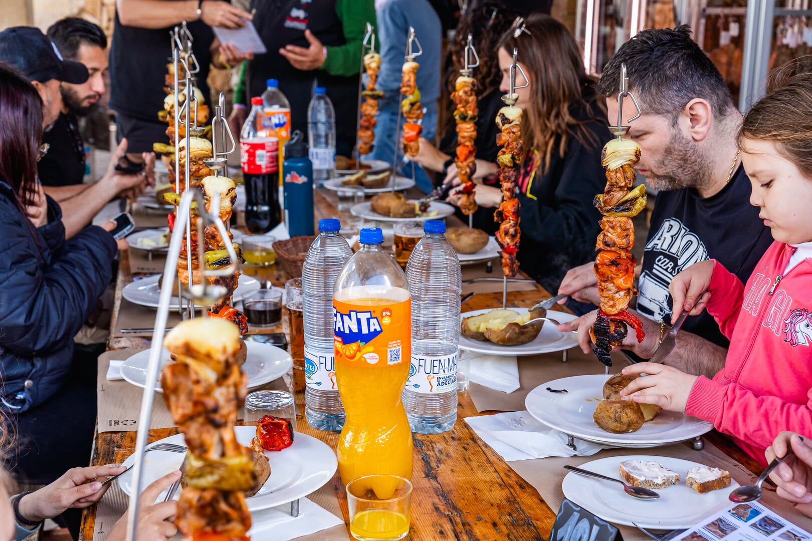 table during the lunch