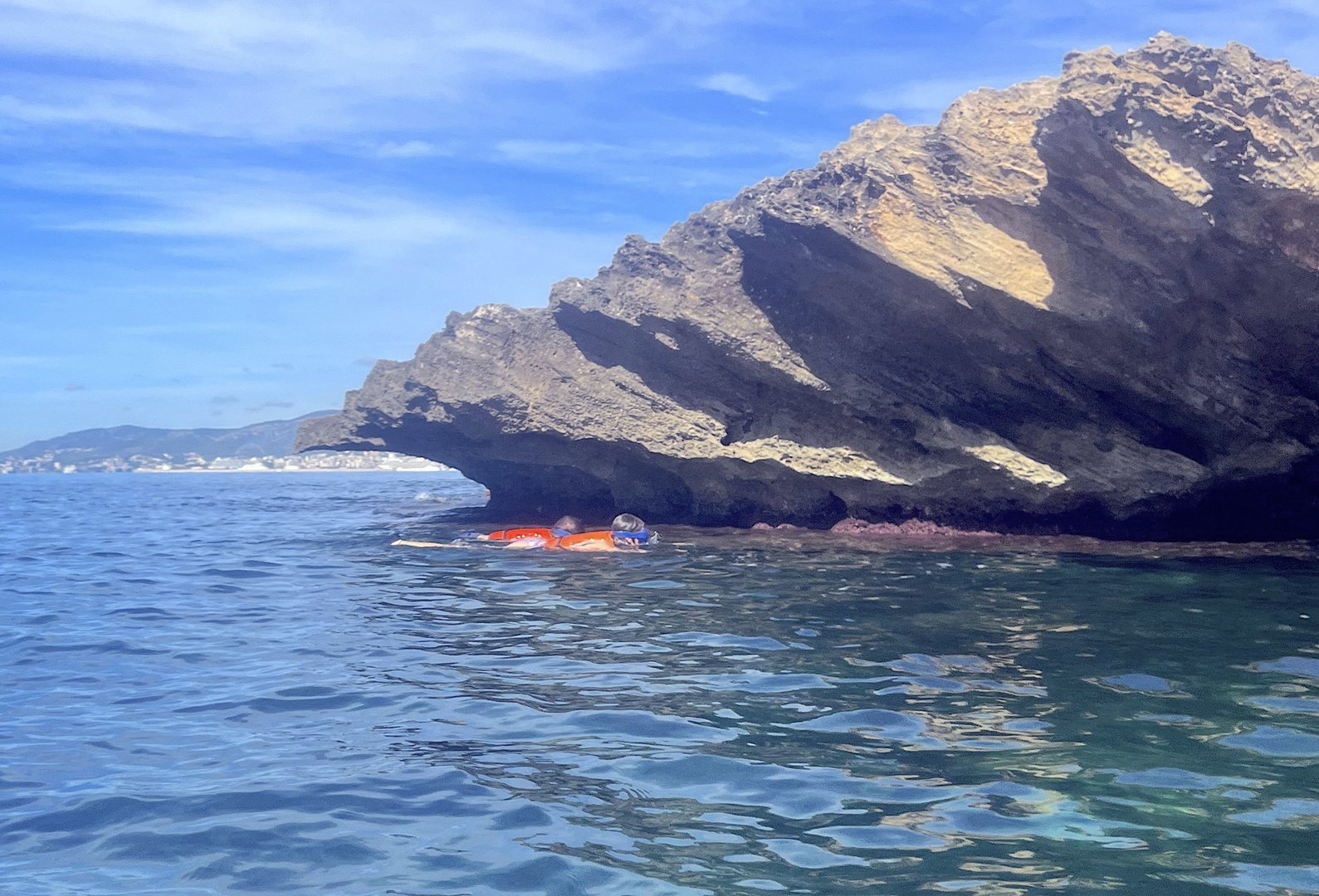 arriving by kayak to the Na Galera Islet