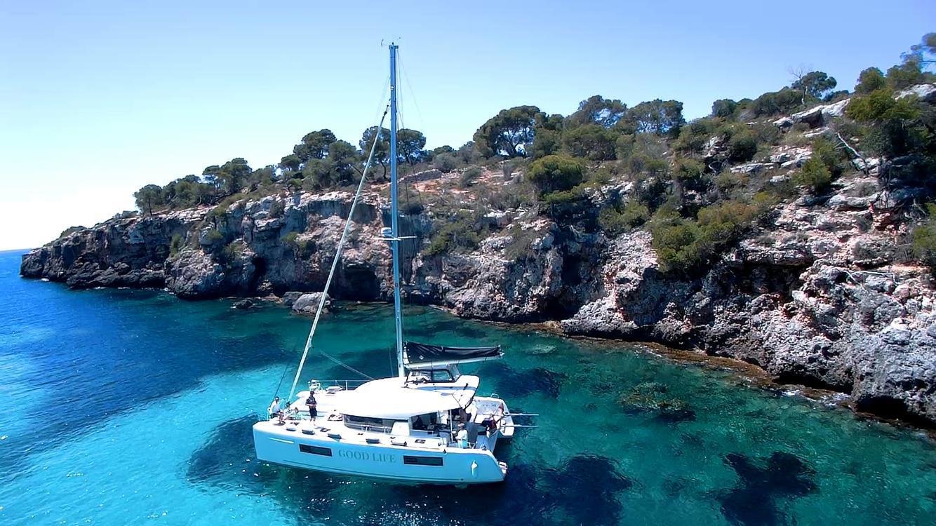 catamaran in nice bay