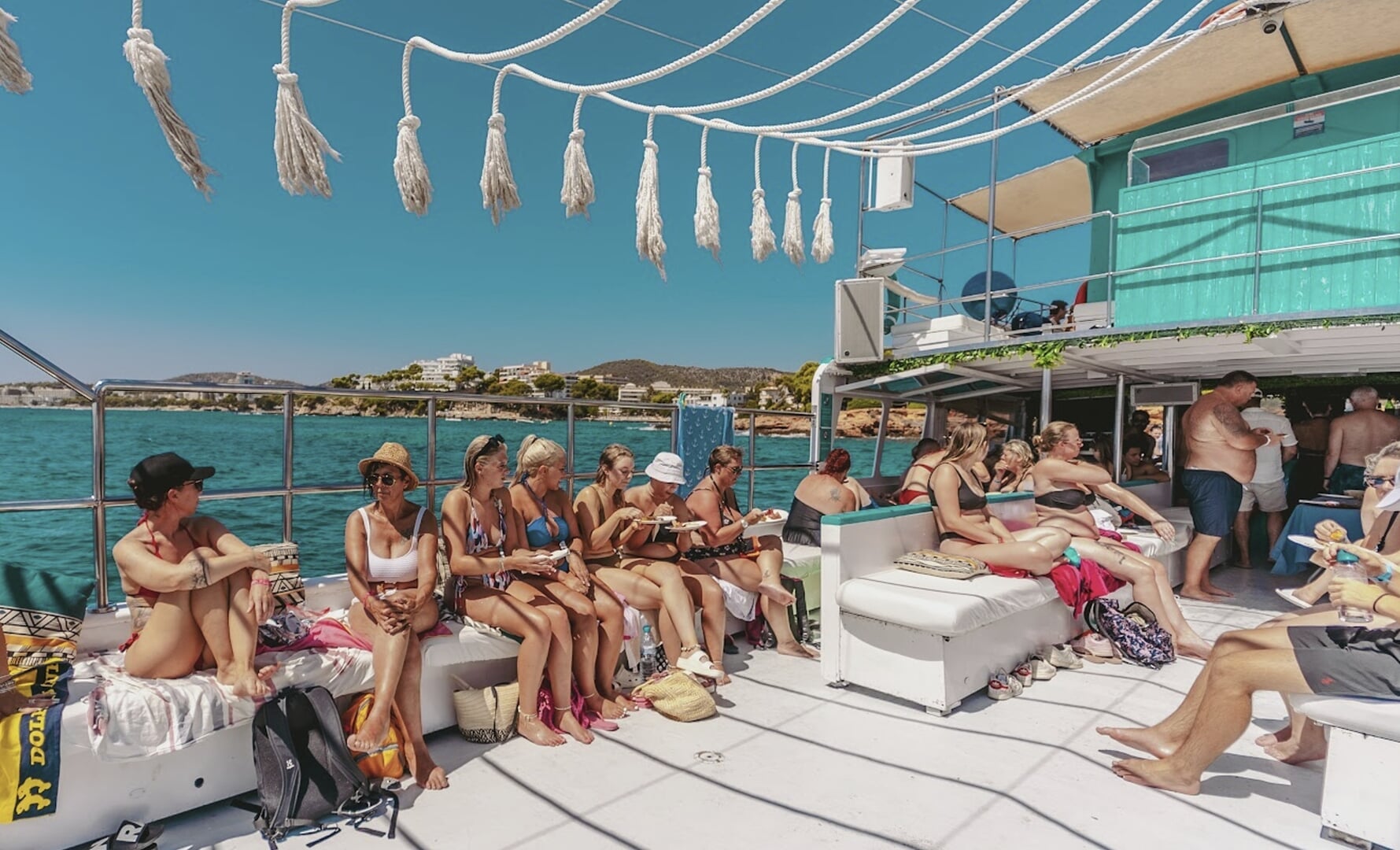 inside the boat
