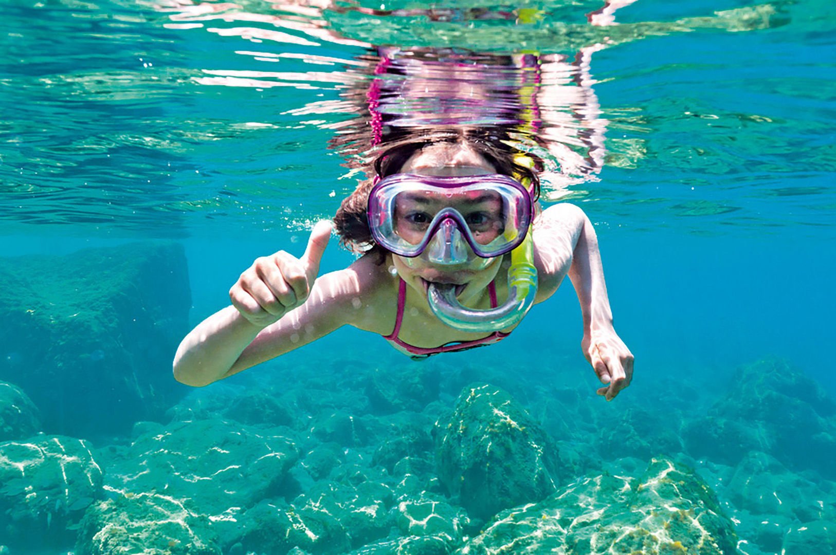 snorkelling on boat rental from alcudia