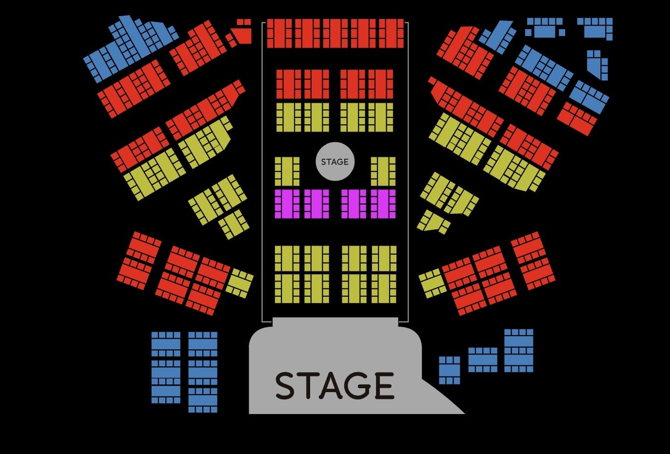 seat plan Pirates Show