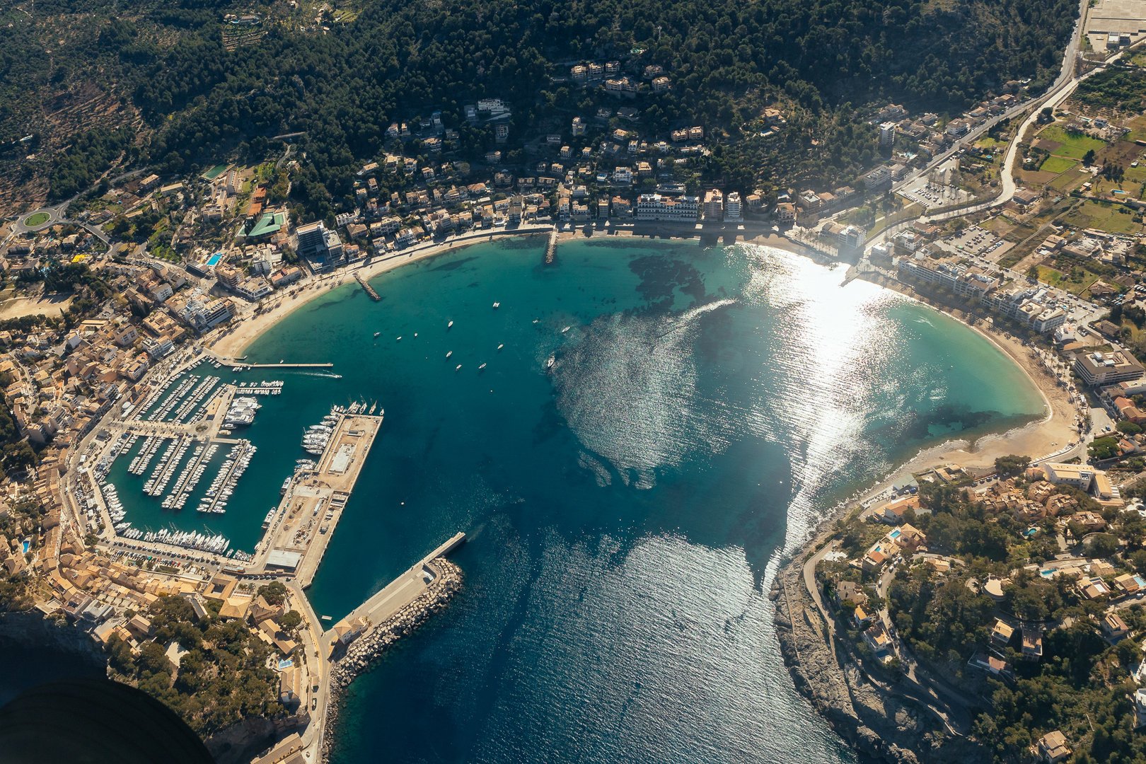 views during the sightseeing flight