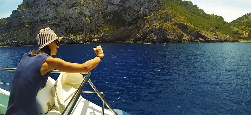 attraversando a Formentor con vista panoramica